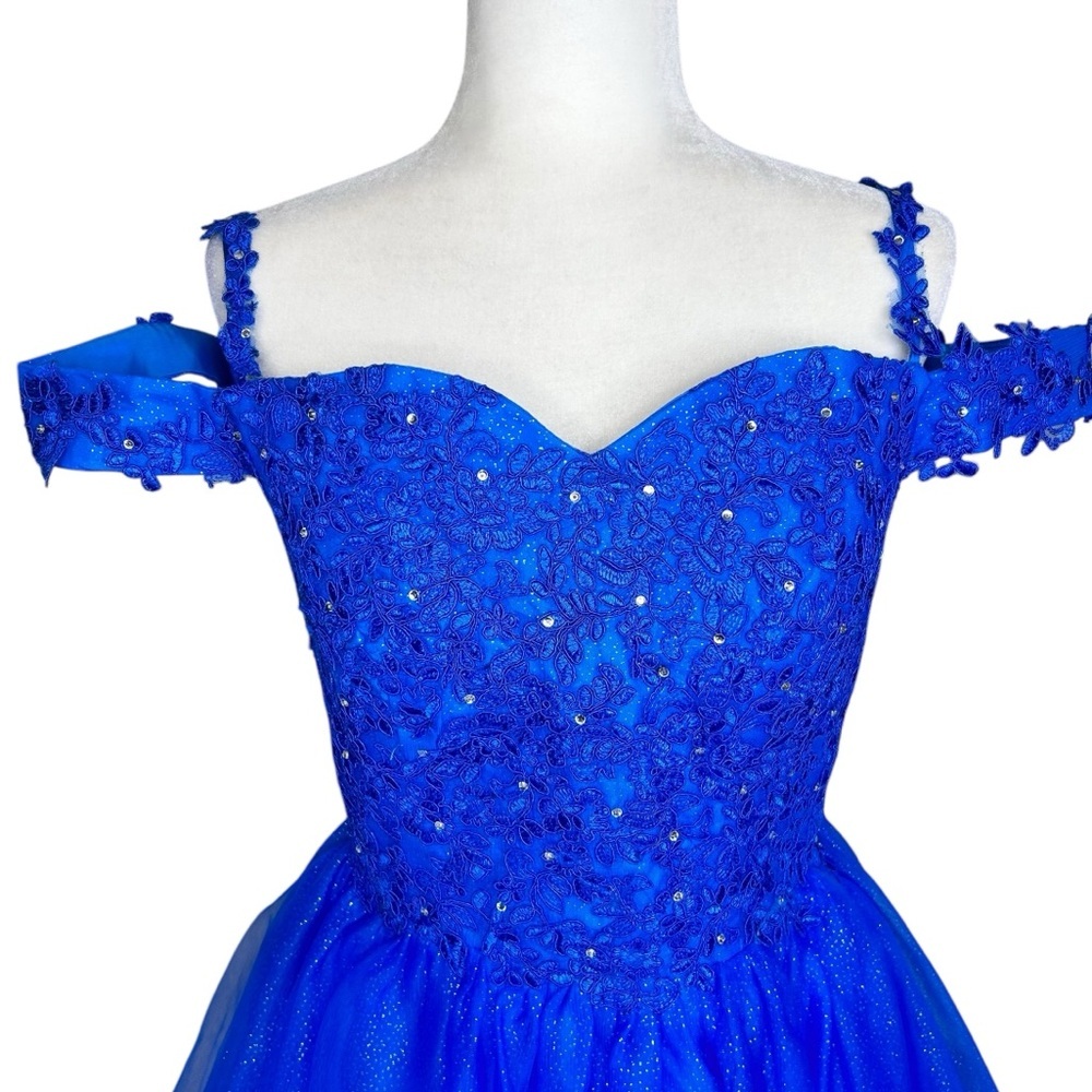 NEW Lavetir Fairycore Dress 8 Dance Sparkle Lace Up Tulle Cosplay Corset - Picture 6 of 16